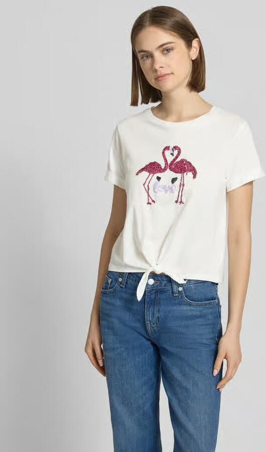 Only regular fit T-shirt van puur katoen model 'DORA LIFE' - Foto 2