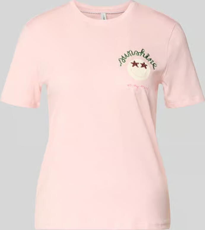 Only regular fit T-shirt van puur katoen model 'KITA' - Foto 2