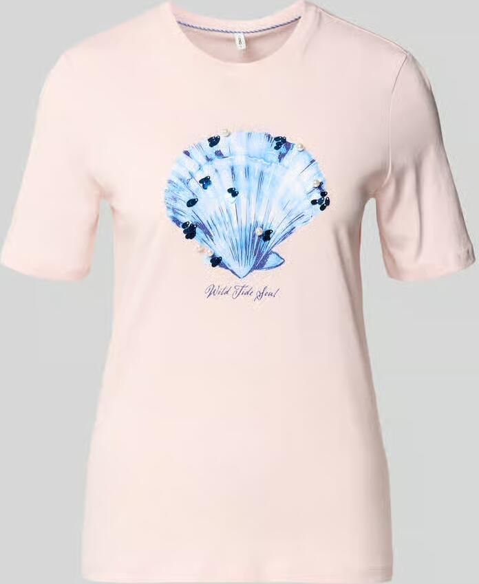 Only regular fit T-shirt van puur katoen model 'KITA' - Foto 2