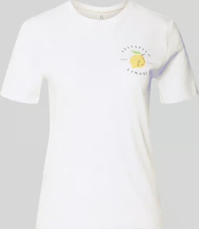 Only regular fit T-shirt van puur katoen model 'KITA' - Foto 2