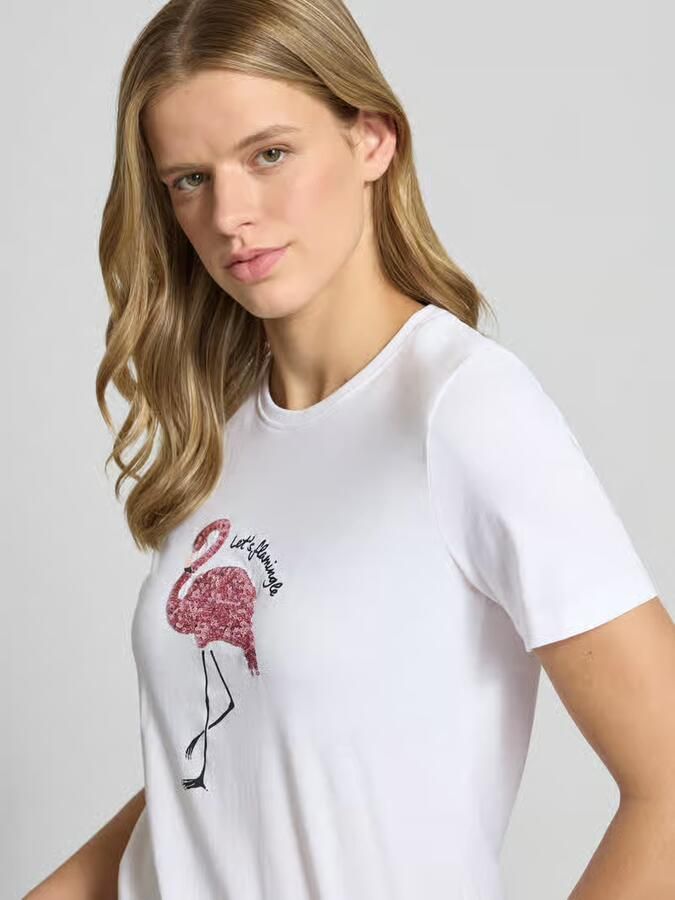 Only regular fit T-shirt van puur katoen model 'KITA' - Foto 4