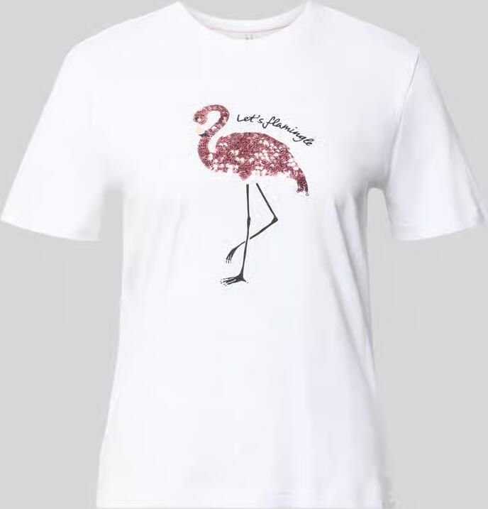 Only regular fit T-shirt van puur katoen model 'KITA' - Foto 5