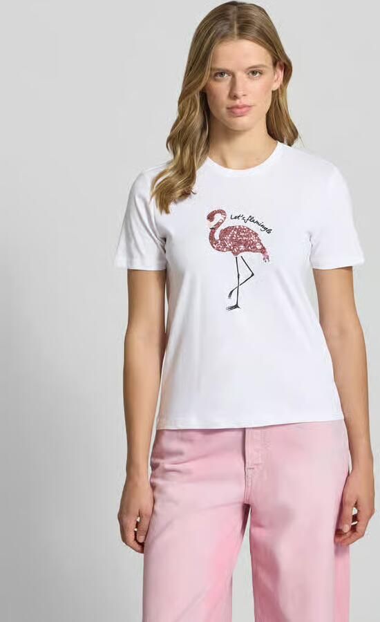 Only regular fit T-shirt van puur katoen model 'KITA' - Foto 5
