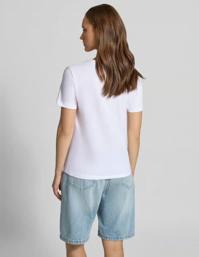 Only regular fit T-shirt van puur katoen model 'KITA' - Foto 3