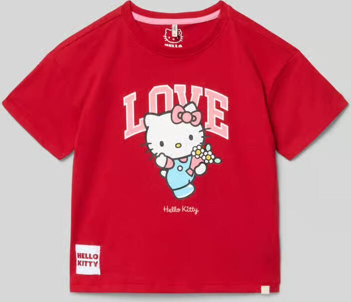 Only Regular fit T-shirt van puur katoen Model 'KITTY' - Foto 2