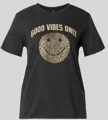 Only regular fit T-shirt van puur katoen model 'LISA LIFE LUCY'