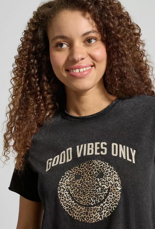 Only regular fit T-shirt van puur katoen model 'LISA LIFE LUCY' - Foto 2