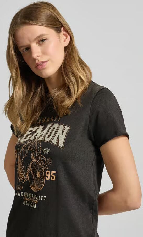 Only Regular fit T-shirt van puur katoen Model 'LUCY' - Foto 3