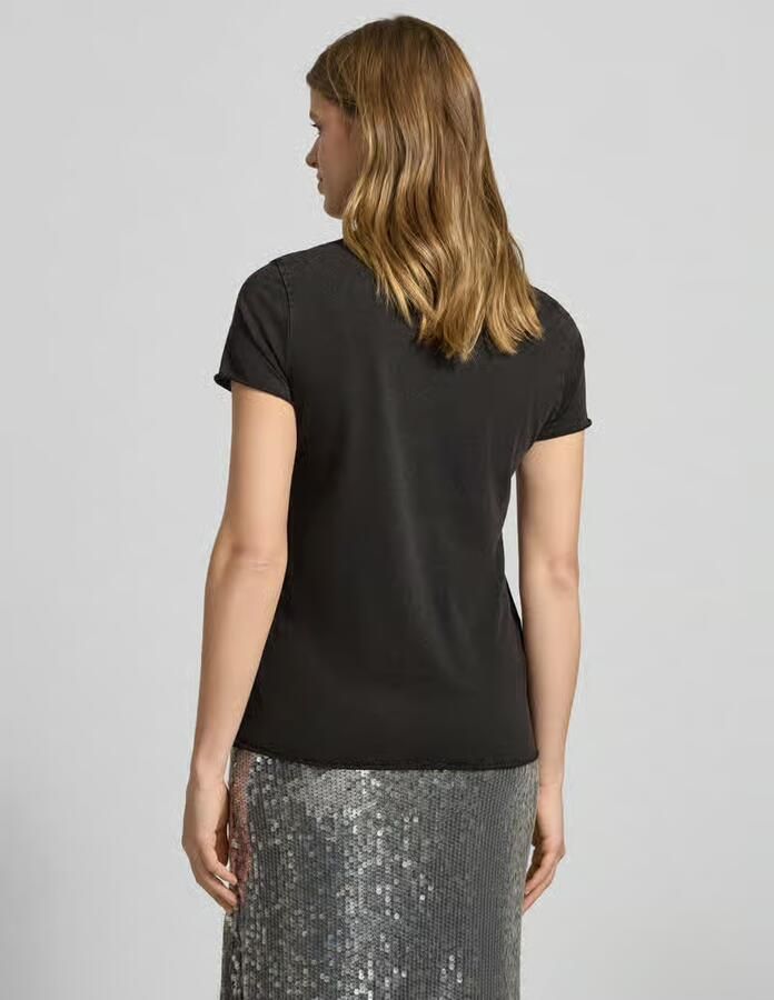 Only Regular fit T-shirt van puur katoen Model 'LUCY' - Foto 5
