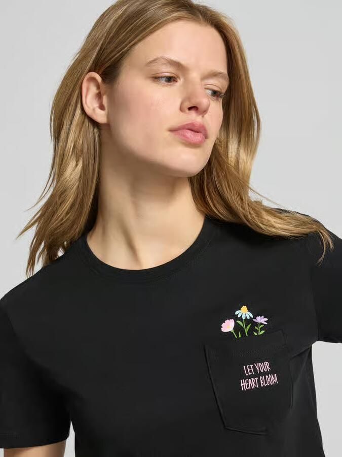 Only regular fit T-shirt van puur katoen model 'POLLY'