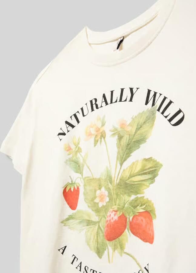 Only regular fit T-shirt van puur katoen model 'SARA'