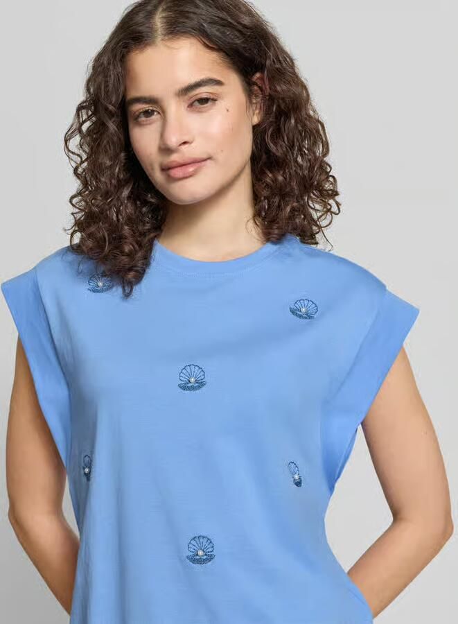 Only regular fit T-shirt van puur katoen model 'SHELINA' - Foto 2