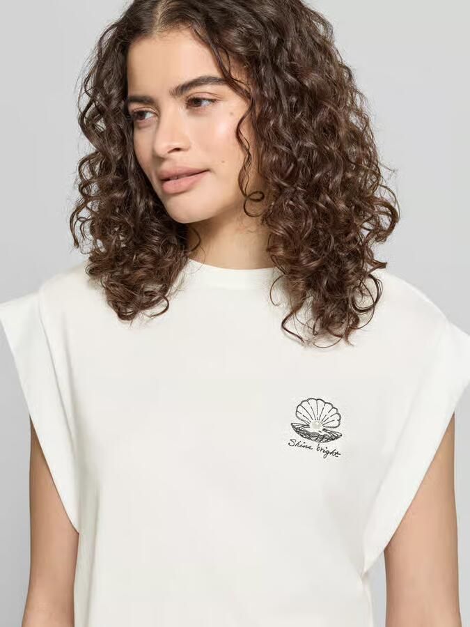 Only regular fit T-shirt van puur katoen model 'SHELINA' - Foto 2
