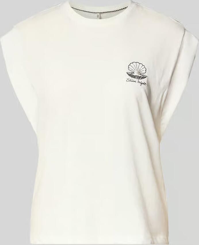 Only regular fit T-shirt van puur katoen model 'SHELINA' - Foto 3