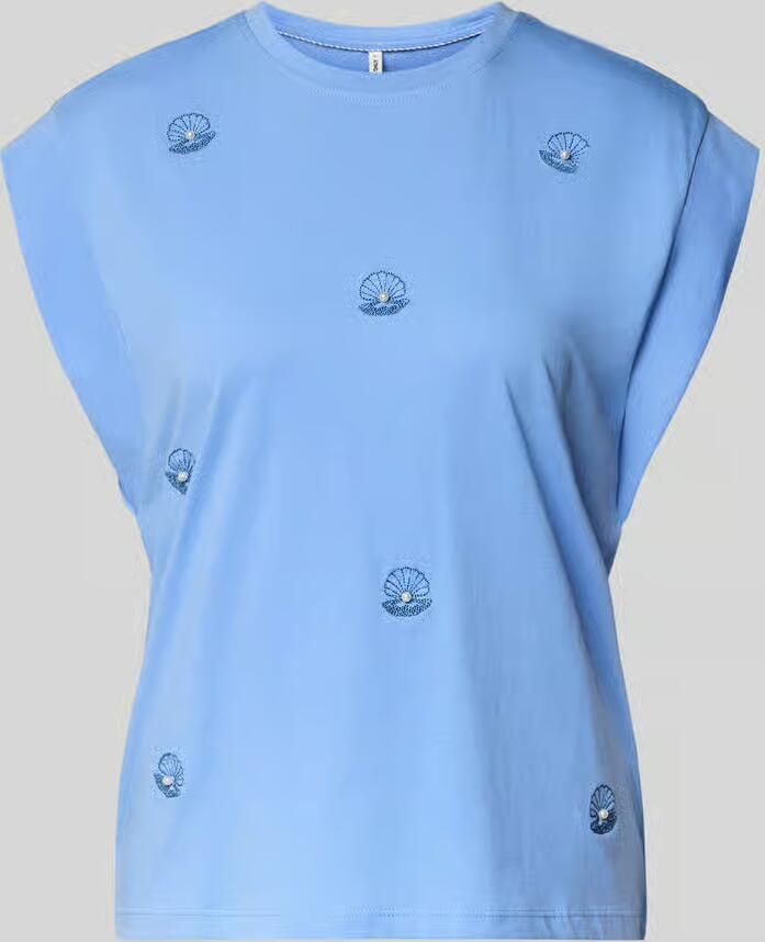 Only regular fit T-shirt van puur katoen model 'SHELINA' - Foto 3