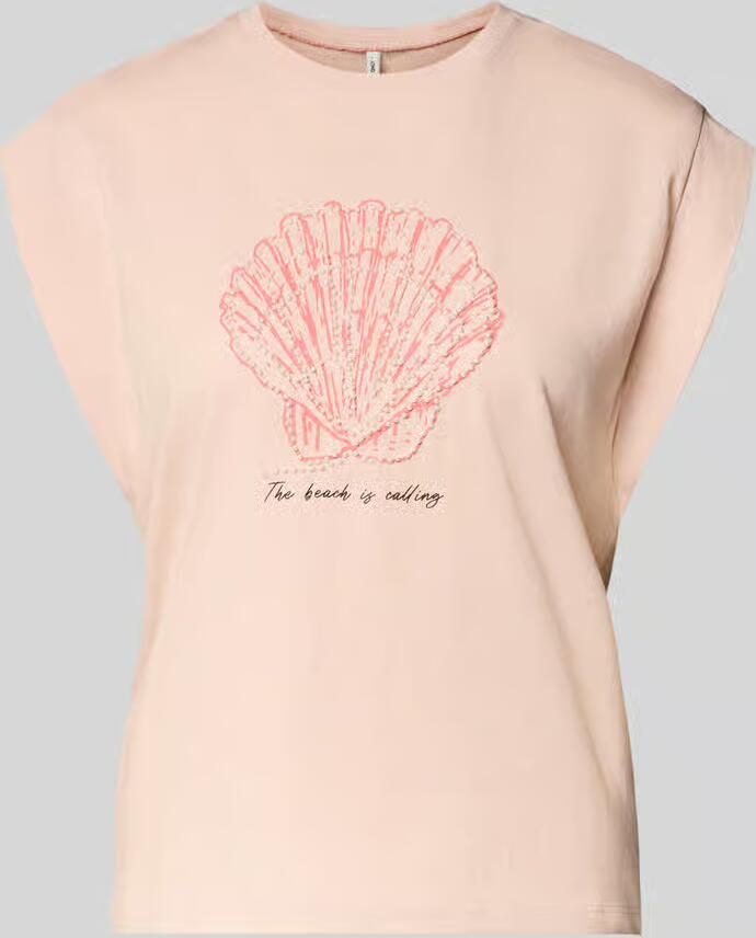 Only regular fit T-shirt van puur katoen model 'SHELINA' - Foto 2