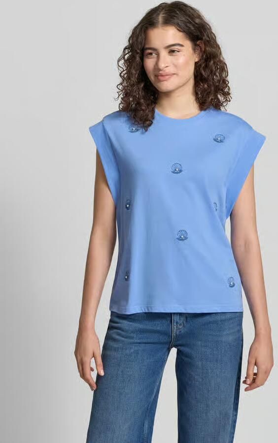 Only regular fit T-shirt van puur katoen model 'SHELINA' - Foto 3