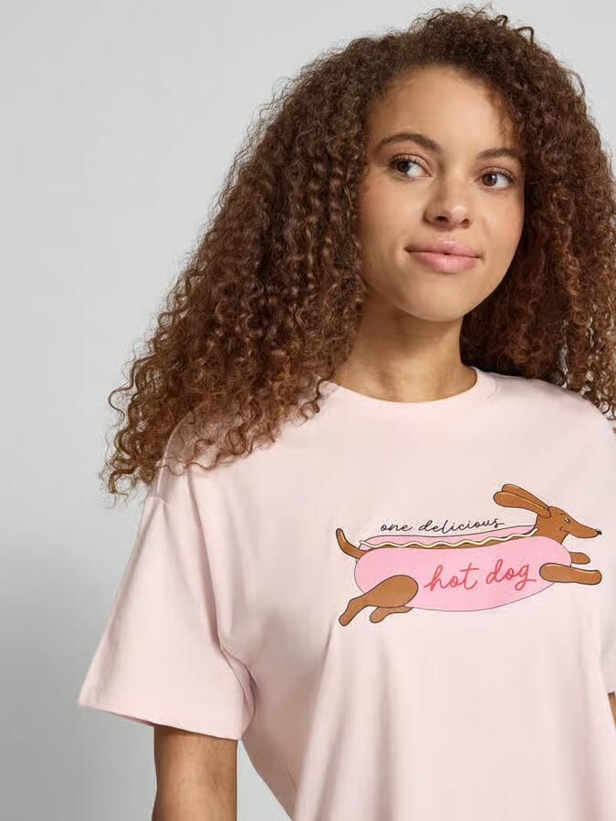 Only regular fit T-shirt van puur katoen model 'VIVVI'