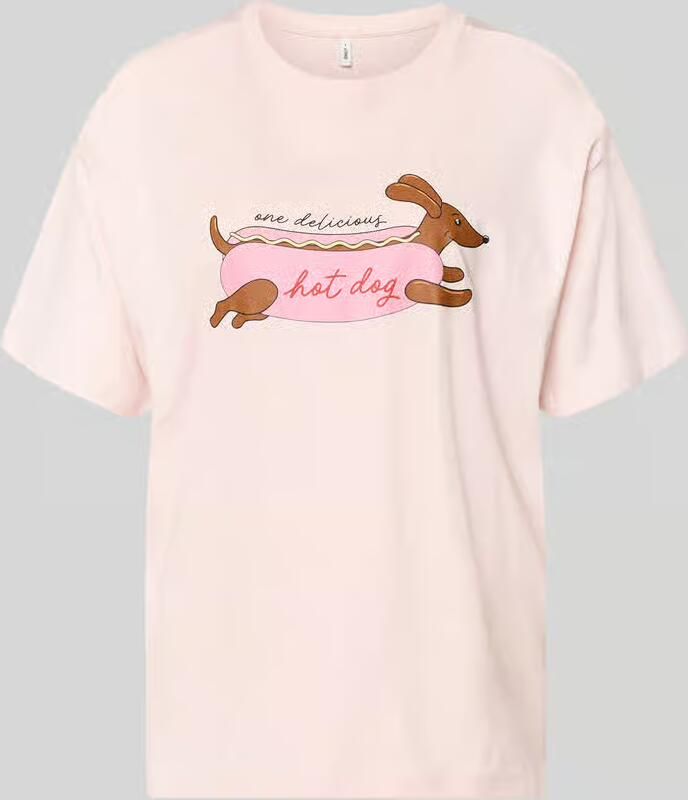 Only regular fit T-shirt van puur katoen model 'VIVVI' - Foto 2