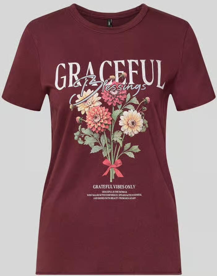 Only regular fit T-shirt van puur katoen 'ONLLUCY'