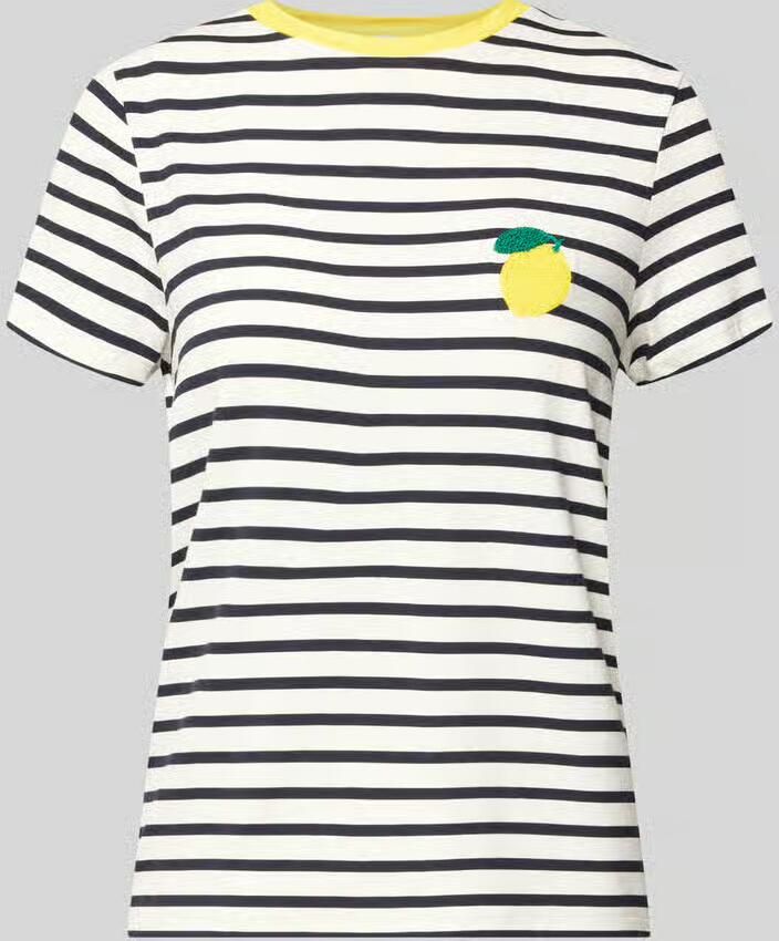 Only Regular fit T-shirt van viscosemix model 'HEART LIFE' - Foto 5