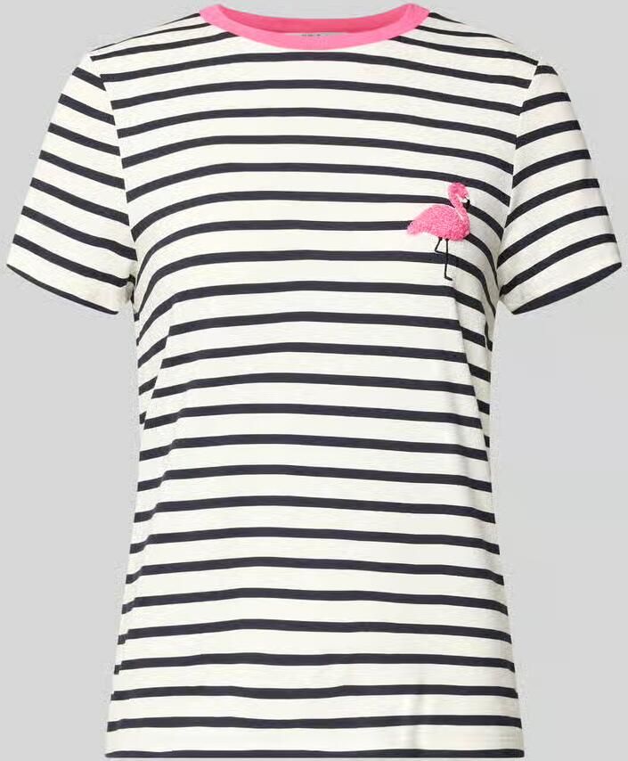 Only Regular fit T-shirt van viscosemix model 'HEART LIFE'