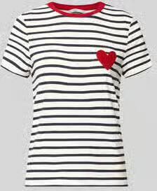 Only Regular fit T-shirt van viscosemix model 'HEART LIFE' - Foto 6