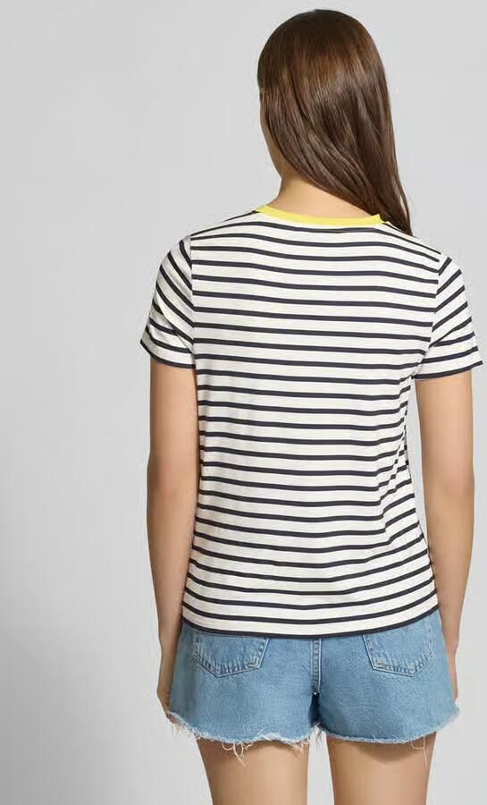 Only Regular fit T-shirt van viscosemix model 'HEART LIFE' - Foto 7