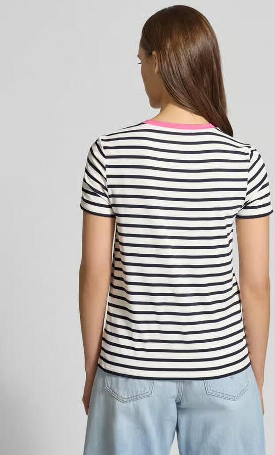 Only Regular fit T-shirt van viscosemix model 'HEART LIFE' - Foto 3