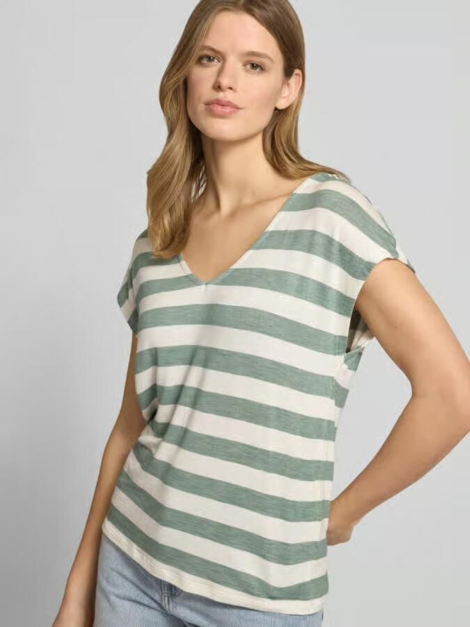 Only Relaxed-fit T-shirt in fijn gebreide viscosemix model 'LIRA LIFE' - Foto 6
