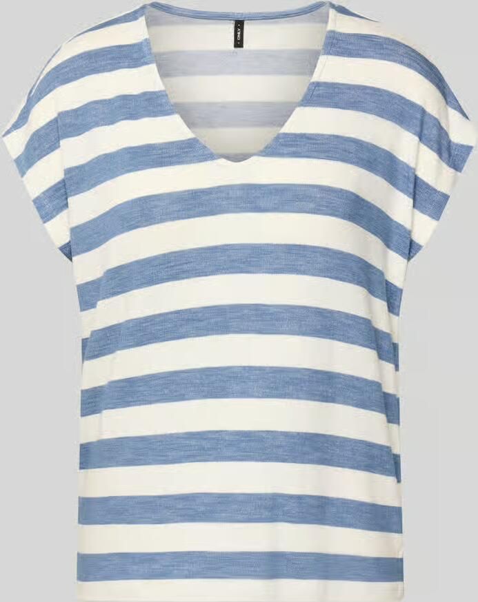 Only Relaxed-fit T-shirt in fijn gebreide viscosemix model 'LIRA LIFE' - Foto 2