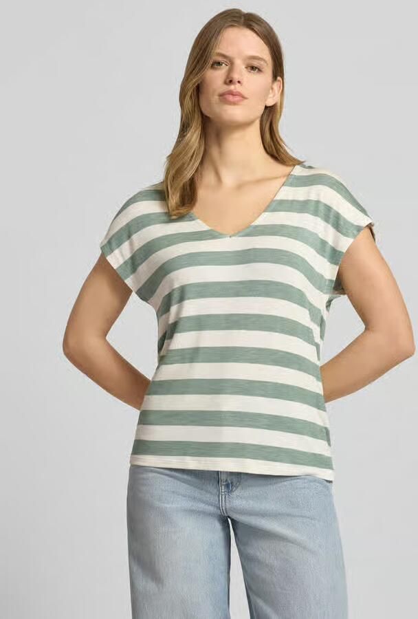 Only Relaxed-fit T-shirt in fijn gebreide viscosemix model 'LIRA LIFE' - Foto 9