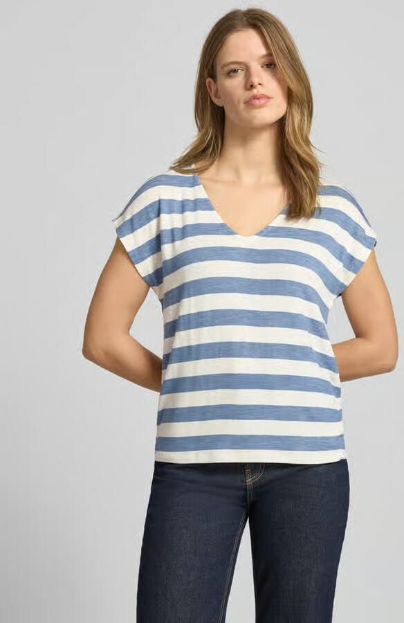 Only Relaxed-fit T-shirt in fijn gebreide viscosemix model 'LIRA LIFE' - Foto 5