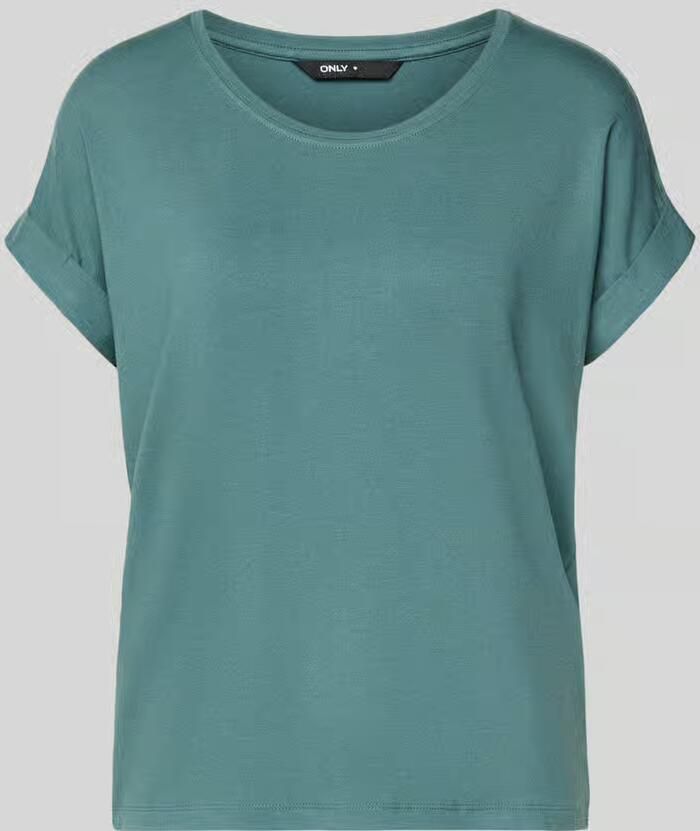 Only regular fit T-shirt van viscosemix model 'MOSTER'