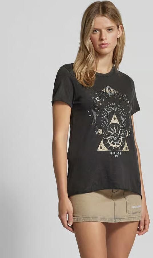 Only Regular fit T-shirt van zuivere katoen met motiefprint model 'LUCY LIFE' - Foto 8