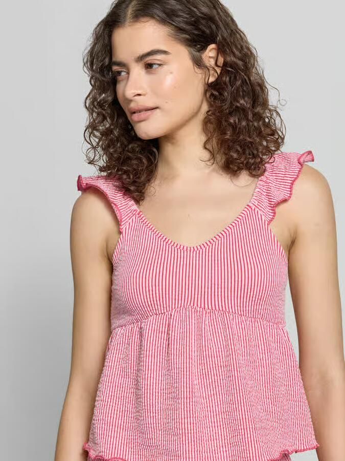 Only regular fit tanktop van katoenmix model 'MISTY'