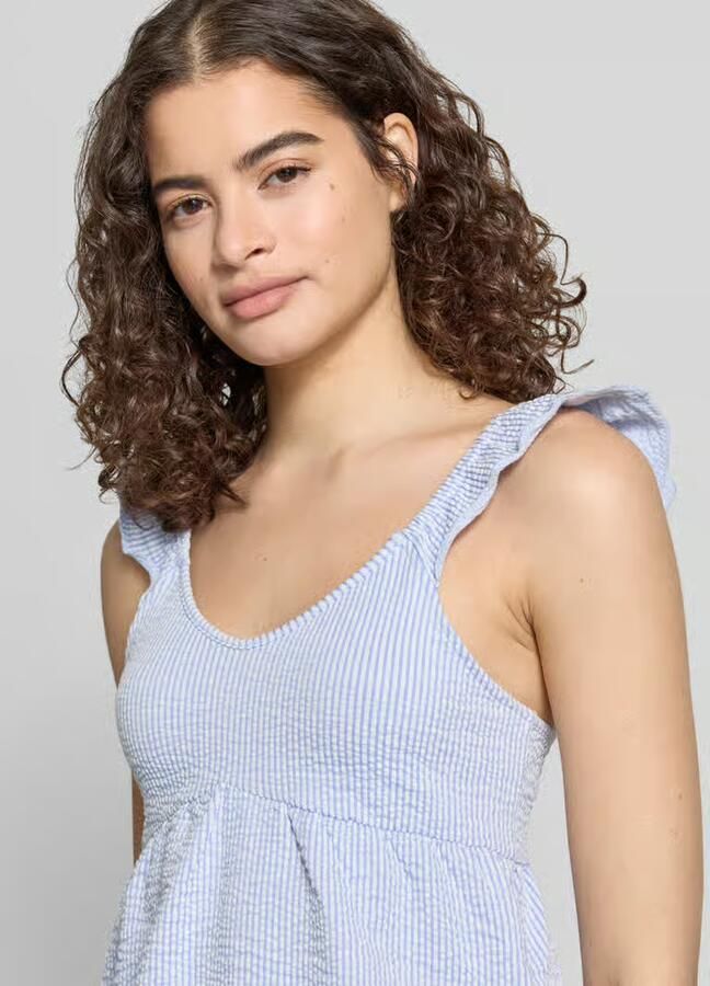 Only regular fit tanktop van katoenmix model 'MISTY'
