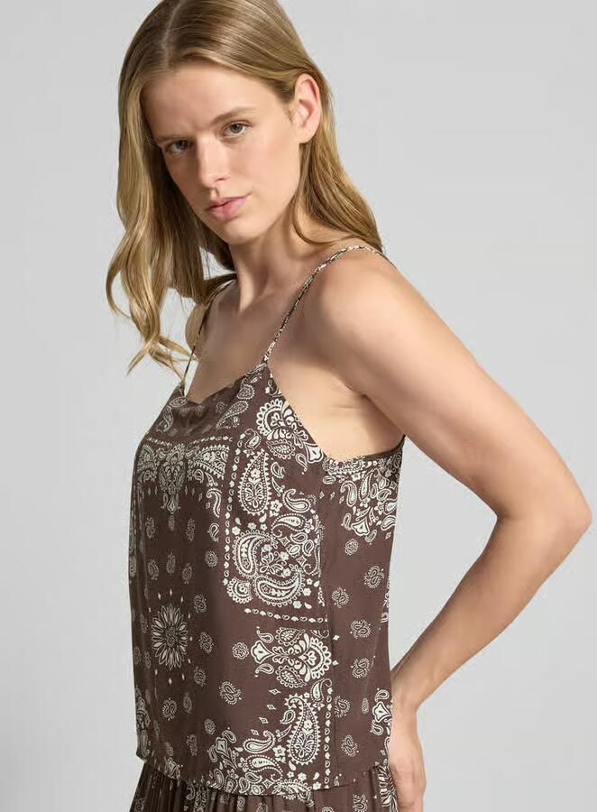 Only regular fit tanktop van pure viscose model 'RAMSE AMBEL' - Foto 3