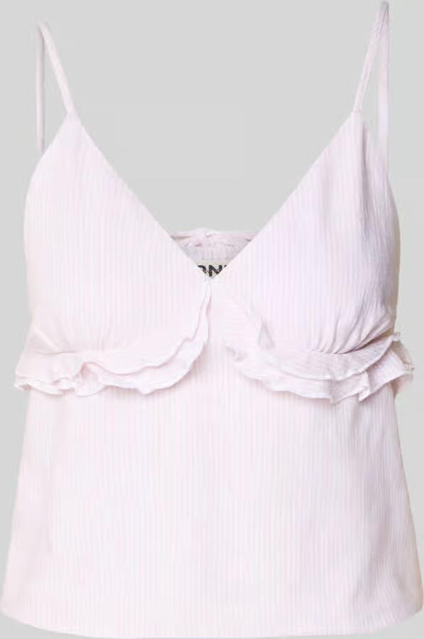 Only regular fit tanktop van viscose-linnenmix model 'SIESTA' - Foto 2