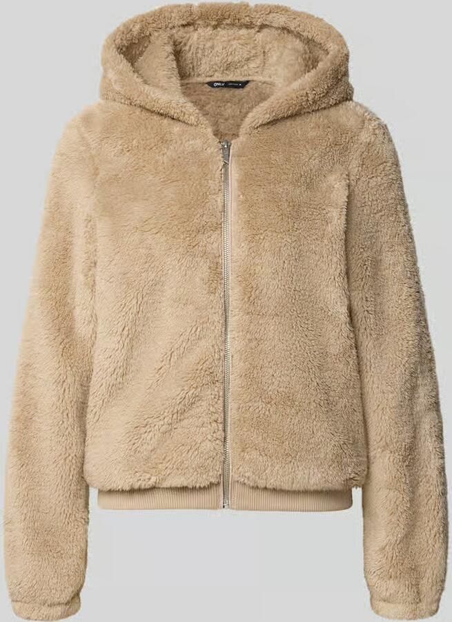Only Pluche jas met capuchon ONLNEWANNA CONTACT SHERPA JKT OTW NOOS