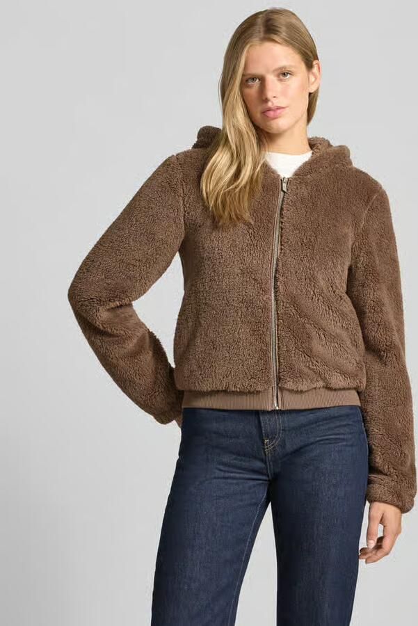 Only Regular fit teddyjack met capuchon model 'NEWANNA' - Foto 3