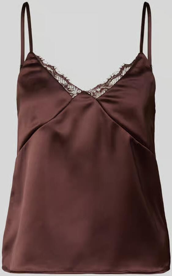 Only regular fit top met bandjes met kant model 'RAYA' - Foto 4