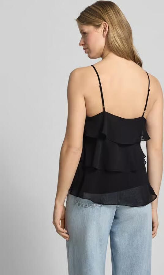 Only regular fit top met bandjes met volants model 'LINN' - Foto 6