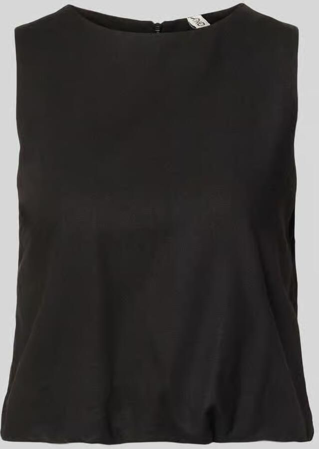 Only regular fit top van mix van viscose en linnen model 'GOA' - Foto 3