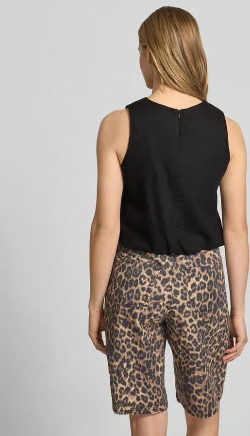 Only regular fit top van mix van viscose en linnen model 'GOA' - Foto 4