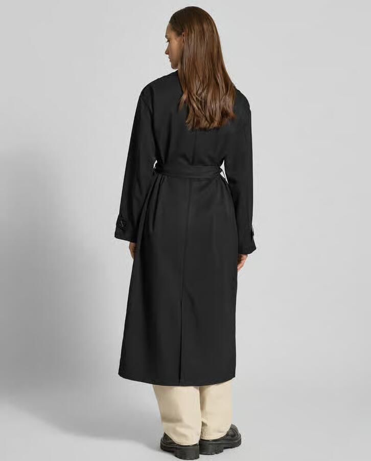 Only Trenchcoat ONLLINE X-LONG TRENCHCOAT OTW NOOS met bindriem in de taille 2 zijzakken - Foto 5