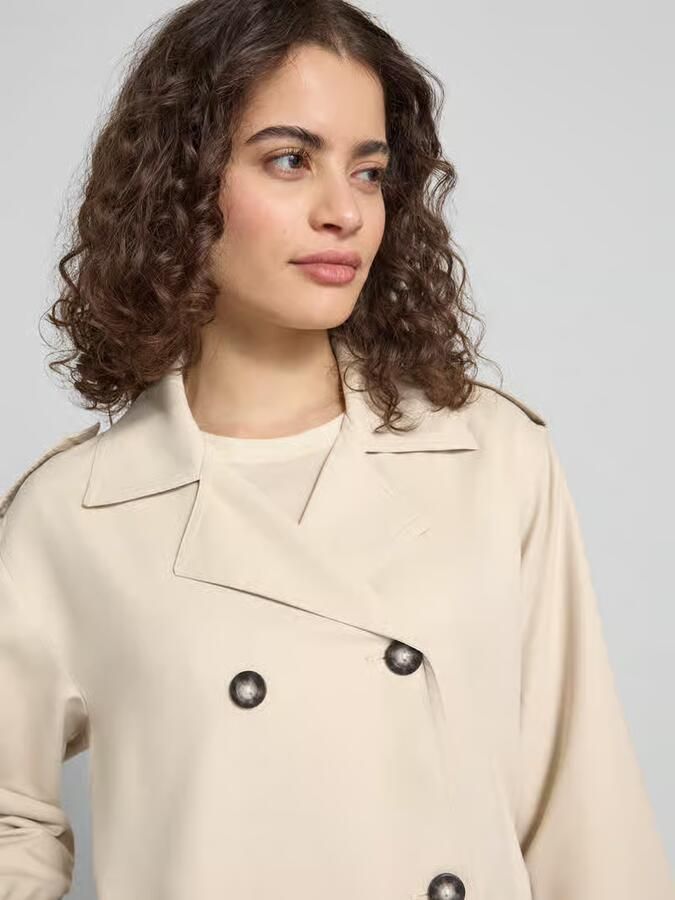 Only regular fit trenchcoat-jack met reverskraag model 'HANNAH' - Foto 4