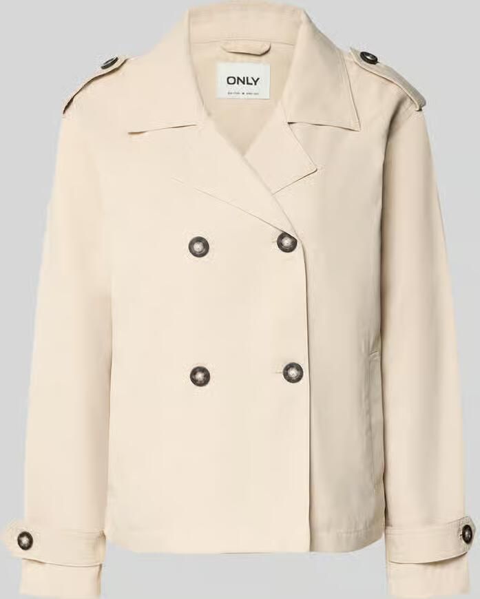Only regular fit trenchcoat-jack met reverskraag model 'HANNAH' - Foto 5