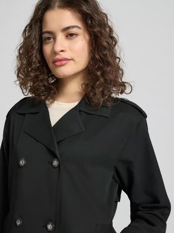 Only regular fit trenchcoat-jack met reverskraag model 'HANNAH'