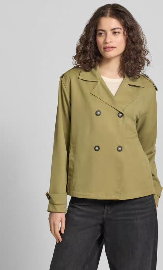 Only regular fit trenchcoat-jack met reverskraag model 'HANNAH' - Foto 6